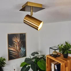 hofstein Plafonnier Zuoz Vieux laiton, 1 lumière