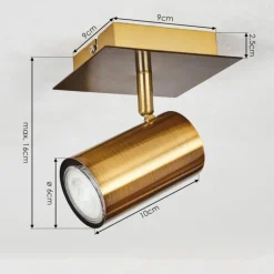 hofstein Plafonnier Zuoz Vieux laiton, 1 lumière