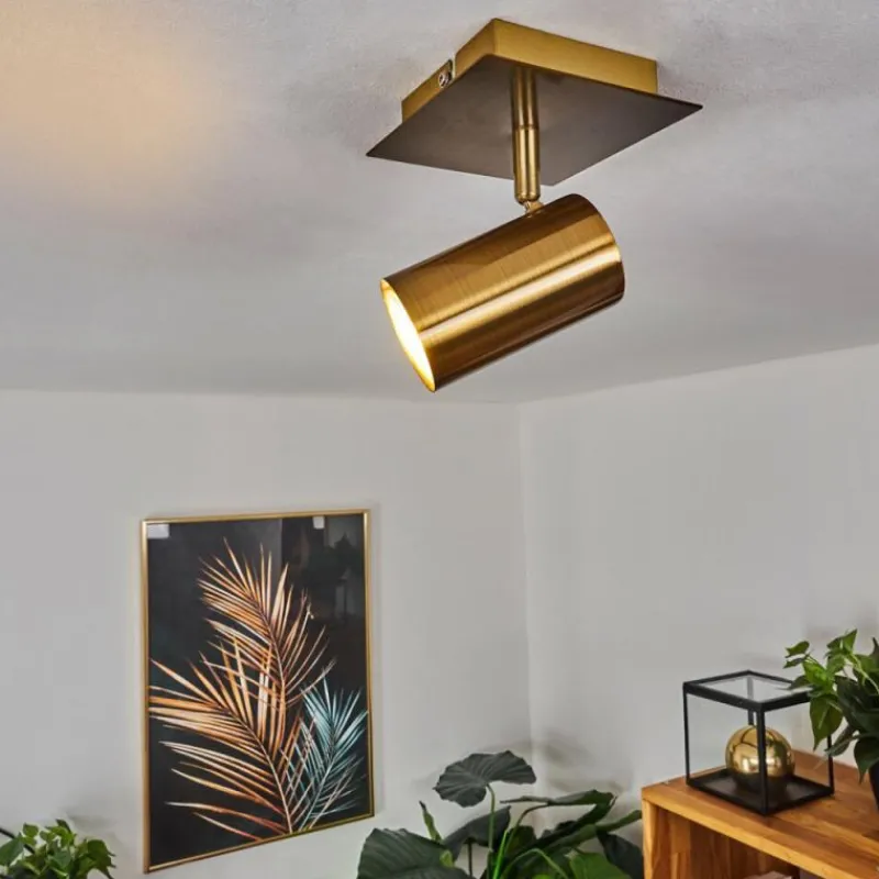 hofstein Plafonnier Zuoz Vieux laiton, 1 lumière