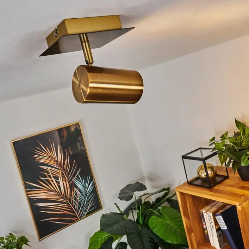 hofstein Plafonnier Zuoz Vieux laiton, 1 lumière