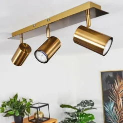 hofstein Plafonnier Zuoz Vieux laiton, 3 lumières