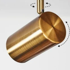 hofstein Plafonnier Zuoz Vieux laiton, 3 lumières