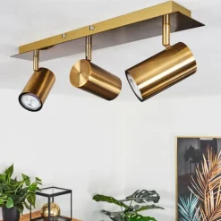 hofstein Plafonnier Zuoz Vieux laiton, 3 lumières