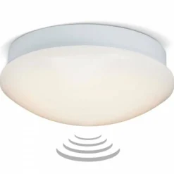 Luminaires Brilliant Plafonnier/Applique murale Brilliant Fakir LED Blanc, 1 lumière, Détecteur de mouvement* Éclairage Led