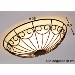 Luminaires Eglo Plafonnier/Applique murale Eglo COLTI Brun, Brun foncé, Rouille, Blanc, 2 lumières