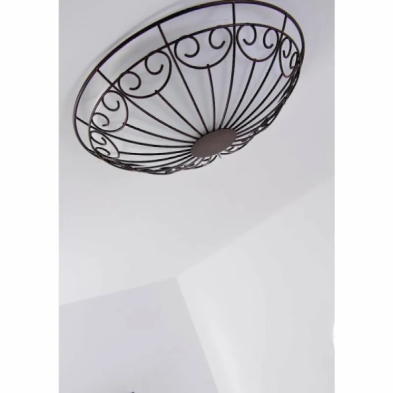 Luminaires Eglo Plafonnier/Applique murale Eglo COLTI Brun, Brun foncé, Rouille, Blanc, 2 lumières