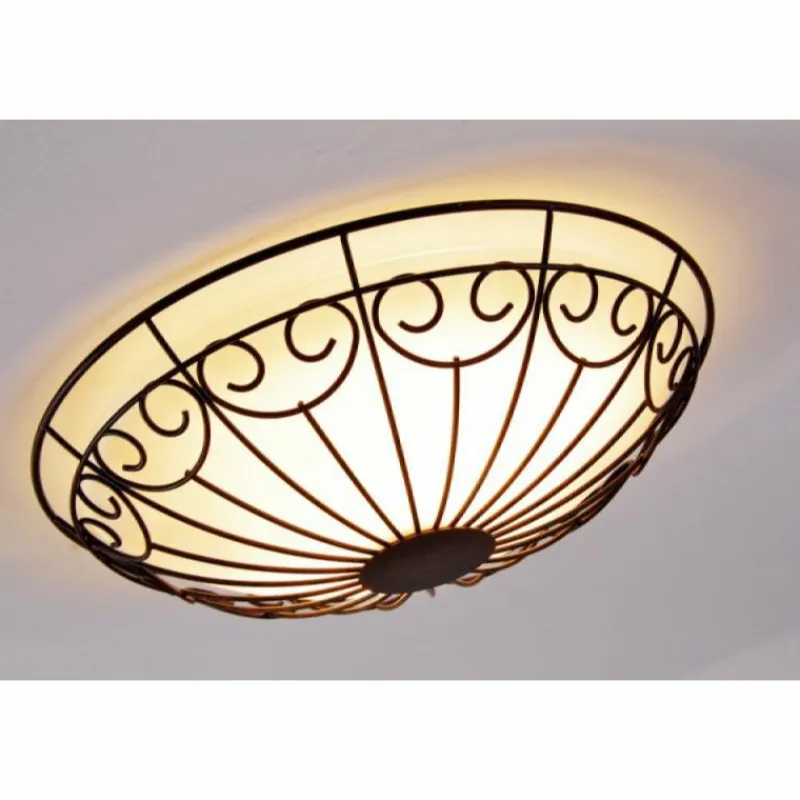 Luminaires Eglo Plafonnier/Applique murale Eglo COLTI Brun, Brun foncé, Rouille, Blanc, 2 lumières