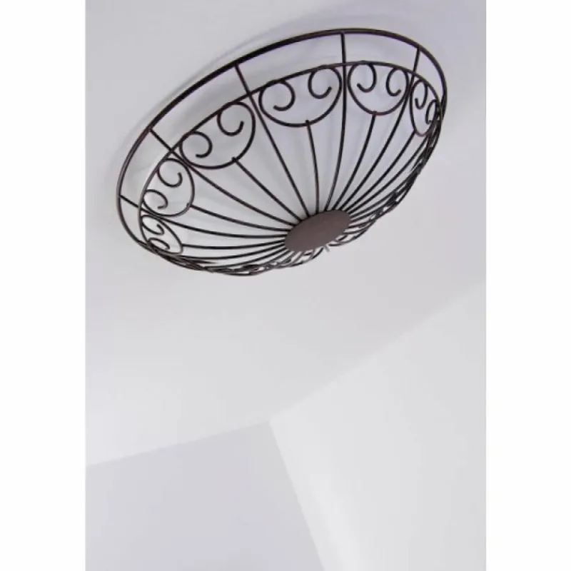 Luminaires Eglo Plafonnier/Applique murale Eglo COLTI Brun, Brun foncé, Rouille, Blanc, 2 lumières