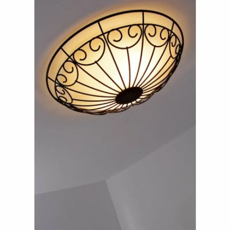 Luminaires Eglo Plafonnier/Applique murale Eglo COLTI Brun, Brun foncé, Rouille, Blanc, 2 lumières