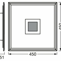 Luminaires Ledvance Plus Applique murale / Plafonnier LED Blanc, 1 lumière, Changeur de couleurs