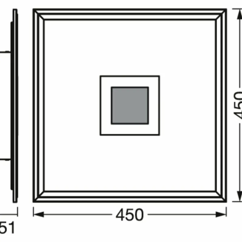 Luminaires Ledvance Plus Applique murale / Plafonnier LED Blanc, 1 lumière, Changeur de couleurs