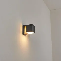 hofstein Pocilgas Lampe murale d´extérieur, Spot mural LED Anthracite, 1 lumière, Détecteur de mouvement