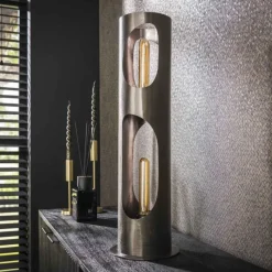 hofstein Pocinho Lampadaire, Lampe à poser Noir, 2 lumières* Lampes À Poser