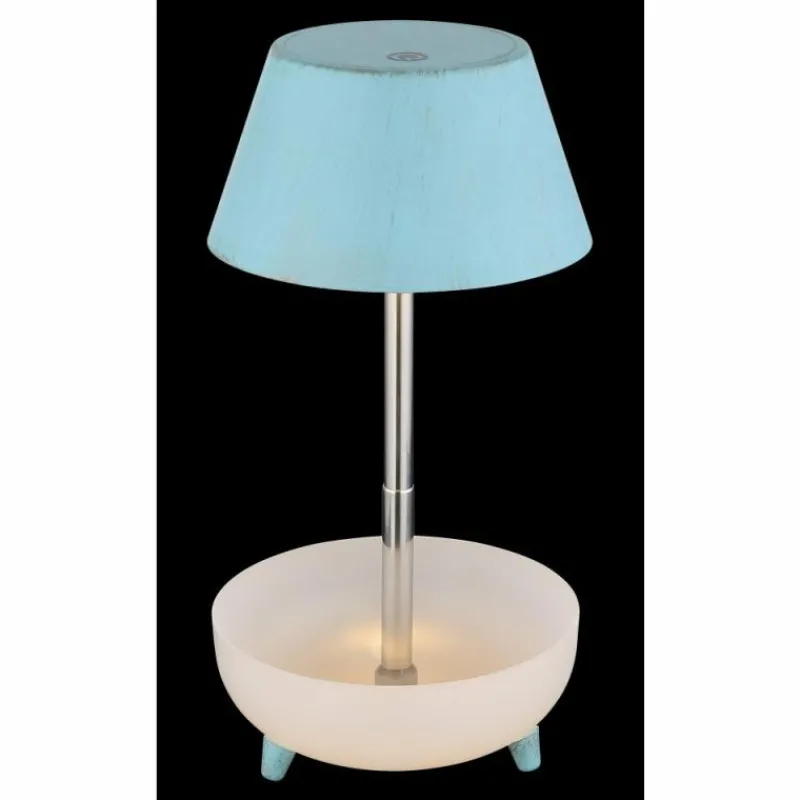 Luminaires Globo Lighting Poki Lampe à poser LED Blanc opale, 1 lumière* Éclairage Led