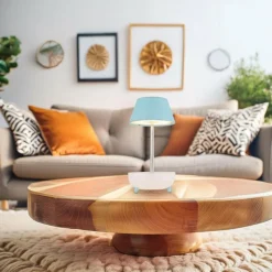 Luminaires Globo Lighting Poki Lampe à poser LED Blanc opale, 1 lumière* Éclairage Led