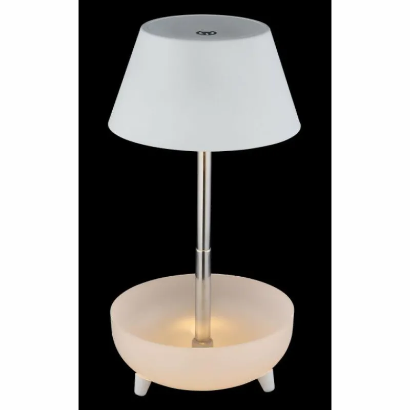 Luminaires Globo Lighting Poki Lampe à poser LED Blanc opale, 1 lumière* Éclairage Led