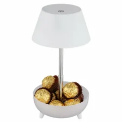 Luminaires Globo Lighting Poki Lampe à poser LED Blanc opale, 1 lumière* Éclairage Led