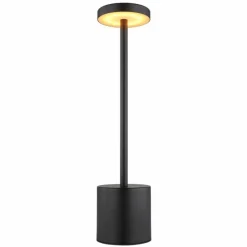 Luminaires Globo Lighting Polina Lampe à poser LED Noir, 1 lumière* Lampes À Poser