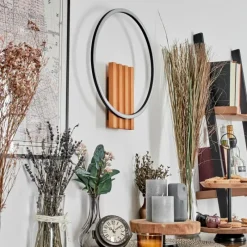 hofstein Pompu Applique murale LED Écru, Noir, 1 lumière