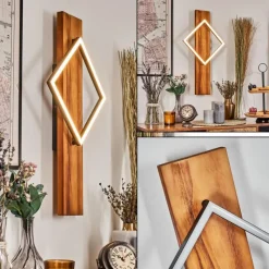 Luminaires Scandinaves-hofstein Pompu Applique murale LED Écru, Noir, 1 lumière