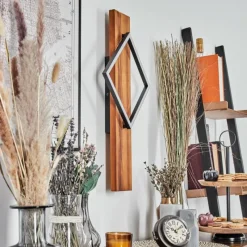 Luminaires Scandinaves-hofstein Pompu Applique murale LED Écru, Noir, 1 lumière