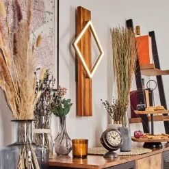 Luminaires Scandinaves-hofstein Pompu Applique murale LED Écru, Noir, 1 lumière