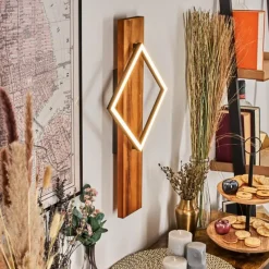 Luminaires Scandinaves-hofstein Pompu Applique murale LED Écru, Noir, 1 lumière