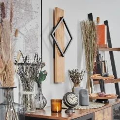 Luminaires Scandinaves-hofstein Pompu Applique murale LED Écru, Noir, 1 lumière