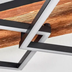 hofstein Pompu Plafonnier LED Brun foncé, Noir, 1 lumière