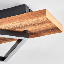 hofstein Pompu Plafonnier LED Brun foncé, Noir, 1 lumière