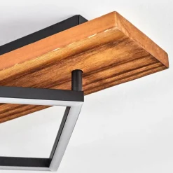 hofstein Pompu Plafonnier LED Brun foncé, Noir, 1 lumière