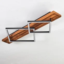 hofstein Pompu Plafonnier LED Brun foncé, Noir, 1 lumière