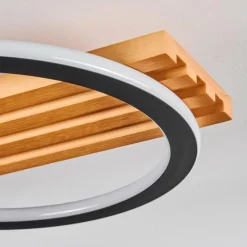 hofstein Pompu Plafonnier LED Écru, Noir, 1 lumière