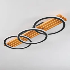 hofstein Pompu Plafonnier LED Écru, Noir, 1 lumière