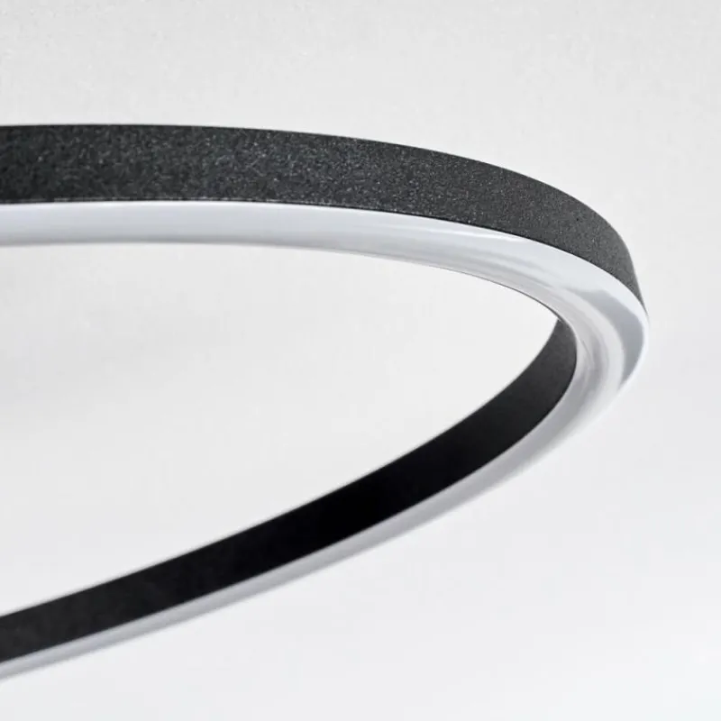 hofstein Pompu Plafonnier LED Écru, Noir, 1 lumière