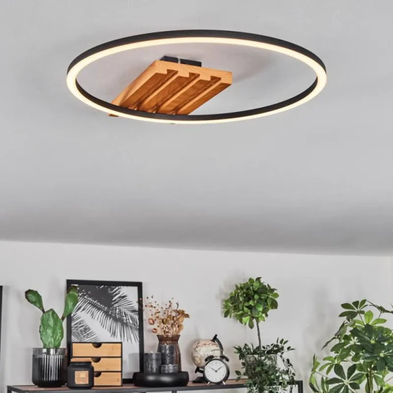 hofstein Pompu Plafonnier LED Écru, Noir, 1 lumière