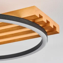 hofstein Pompu Plafonnier LED Écru, Noir, 1 lumière