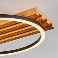 hofstein Pompu Plafonnier LED Écru, Noir, 1 lumière