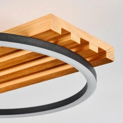 hofstein Pompu Plafonnier LED Écru, Noir, 1 lumière