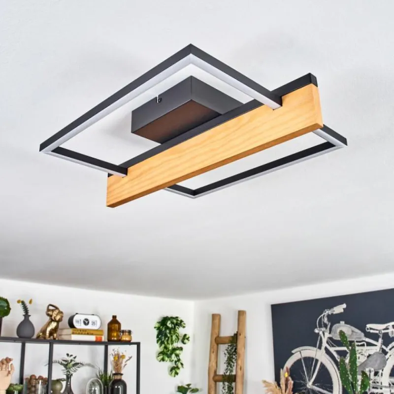 hofstein Pompu Plafonnier LED Écru, Noir, 1 lumière