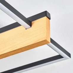 hofstein Pompu Plafonnier LED Écru, Noir, 1 lumière