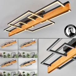 hofstein Pompu Plafonnier LED Écru, Noir, 1 lumière