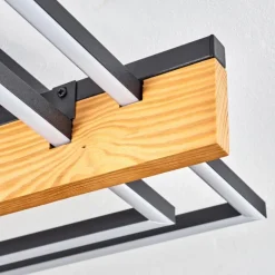 hofstein Pompu Plafonnier LED Écru, Noir, 1 lumière