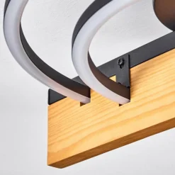 hofstein Pompu Plafonnier LED Écru, Noir, 1 lumière