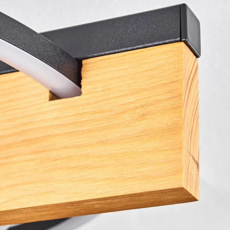 hofstein Pompu Plafonnier LED Écru, Noir, 1 lumière