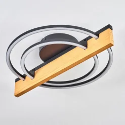 hofstein Pompu Plafonnier LED Écru, Noir, 1 lumière