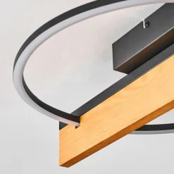 hofstein Pompu Plafonnier LED Écru, Noir, 1 lumière