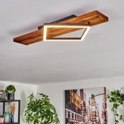 Luminaires Scandinaves-hofstein Pompu Plafonnier LED Écru, Noir, 1 lumière