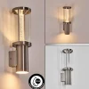 hofstein Popoyan Lampe murale d´extérieur, Applique murale LED Nickel mat, 2 lumières