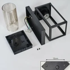 hofstein Portalis Lampe murale d´extérieur Noir, 1 lumière